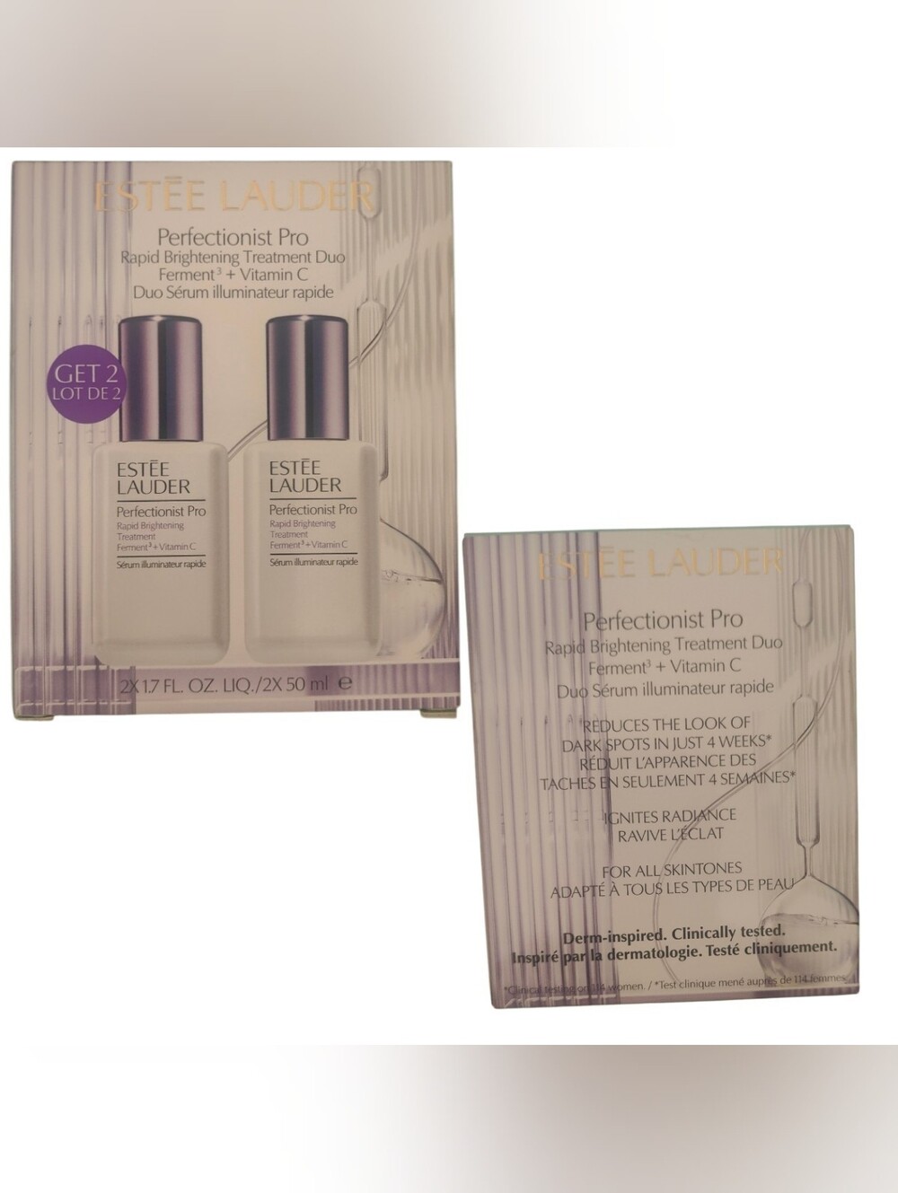 Estee Lauder Perfectionist Pro Rapid Brightening Treatment Duo - White